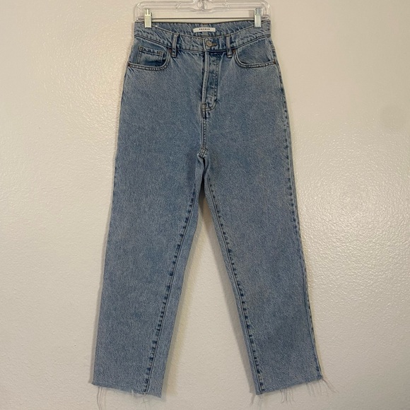 📍 PacSun Light Blue High Rise Straight Leg Jeans Women’s Size 27 - Picture 3 of 7
